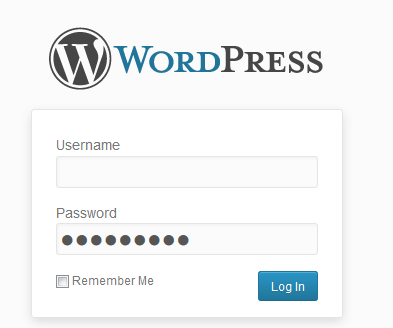 Wordpress logon